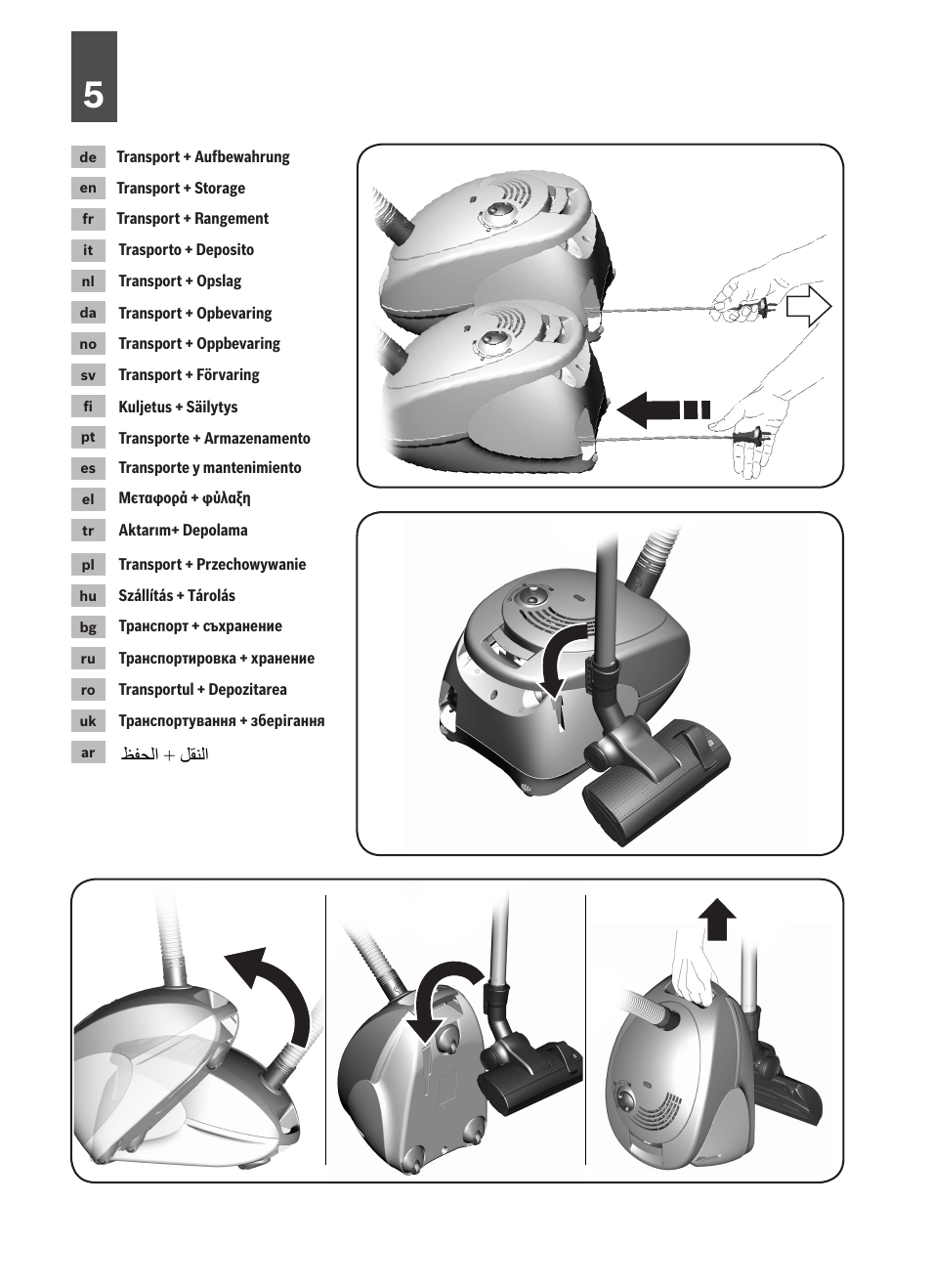 Bosch logo Bodenstaubsauger mit Staubbeutel BSG62200 samoablau-metallic User Manual | Page 9 / 42