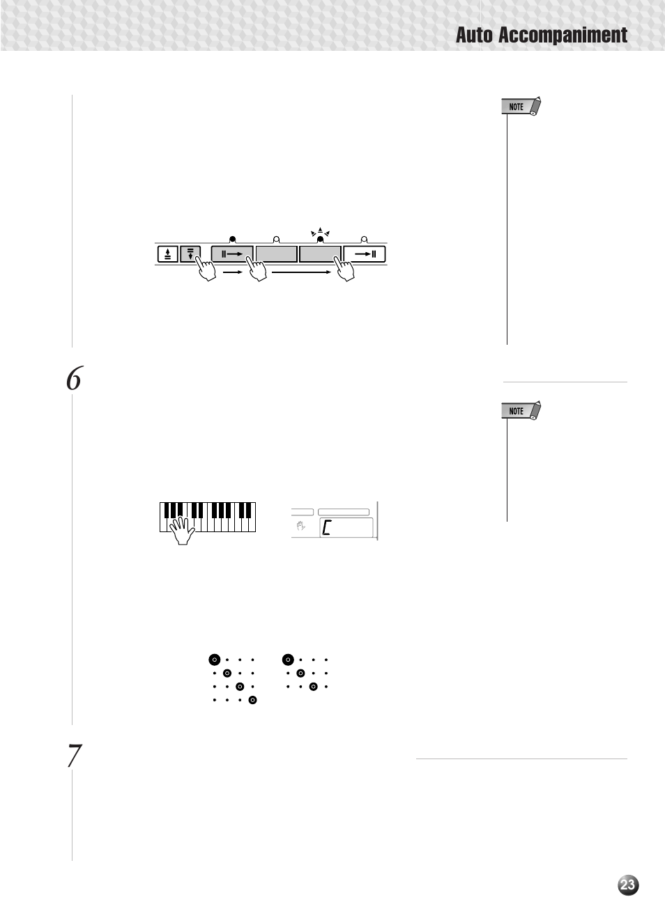 Auto accompaniment | Yamaha PSR-330 User Manual | Page 25 / 90