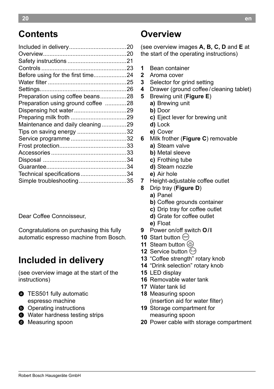 Bosch TES50159DE VeroCafe Kaffeevollautomat schwarz User Manual | Page 24 / 86