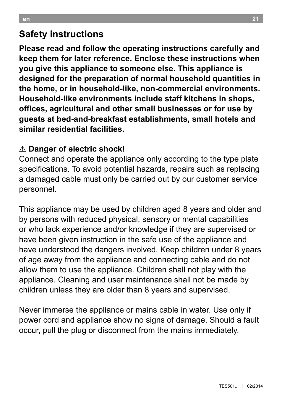 Safety instructions | Bosch TES50159DE VeroCafe Kaffeevollautomat schwarz User Manual | Page 25 / 86
