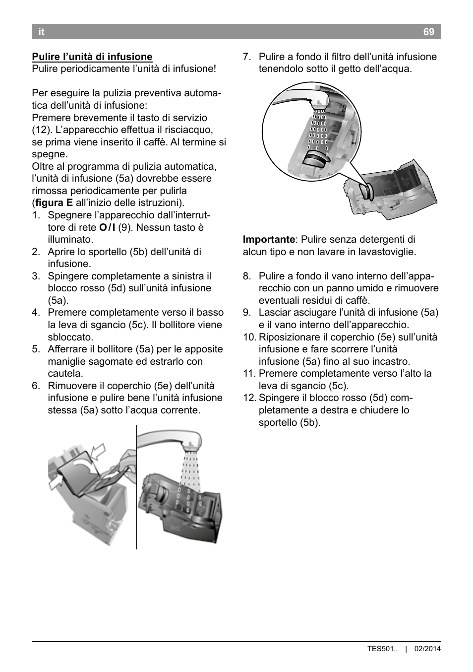 Bosch TES50159DE VeroCafe Kaffeevollautomat schwarz User Manual | Page 73 / 86