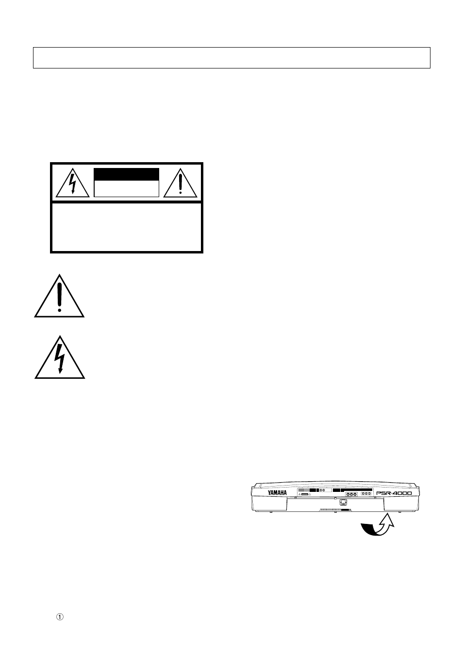 Caution | Yamaha PSR-4000 User Manual | Page 2 / 165