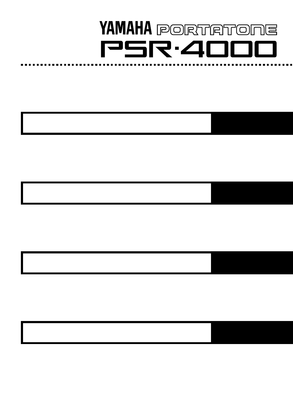 English, Deutsch, Français | Español | Yamaha PSR-4000 User Manual | Page 3 / 165