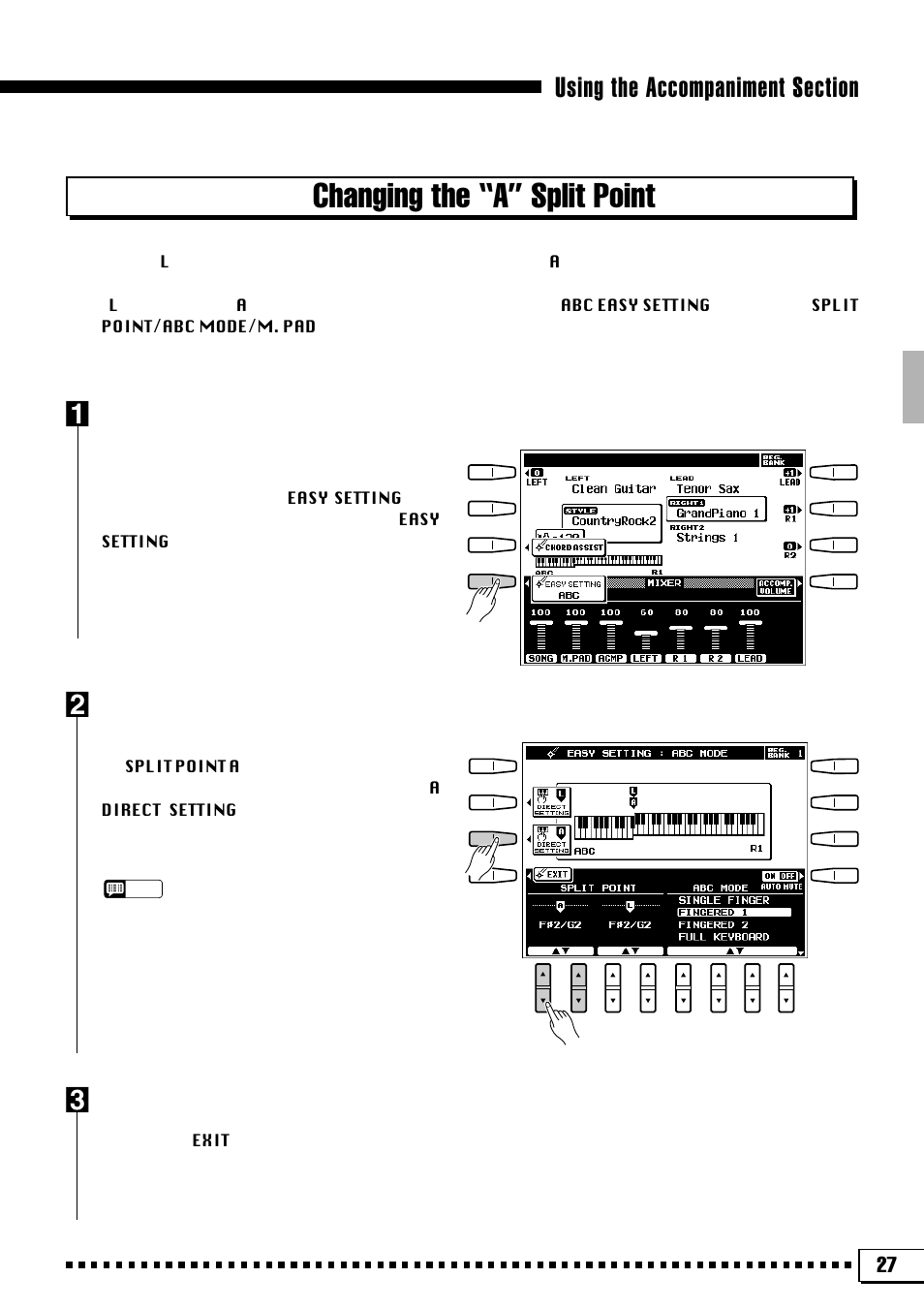 Changing the “a” split point | Yamaha PSR-4000 User Manual | Page 31 / 165