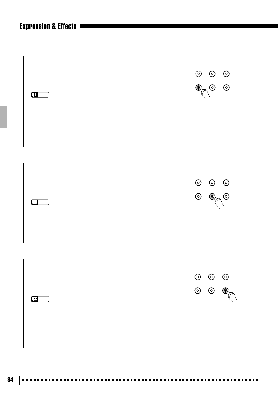 Expression & effects, Reverb, Chorus | Dsp effects | Yamaha PSR-4000 User Manual | Page 38 / 165