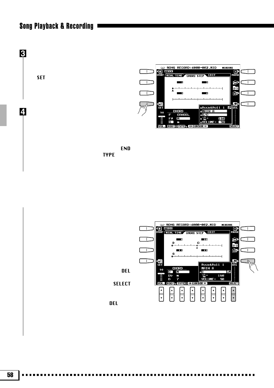 Song playback & recording c | Yamaha PSR-4000 User Manual | Page 62 / 165