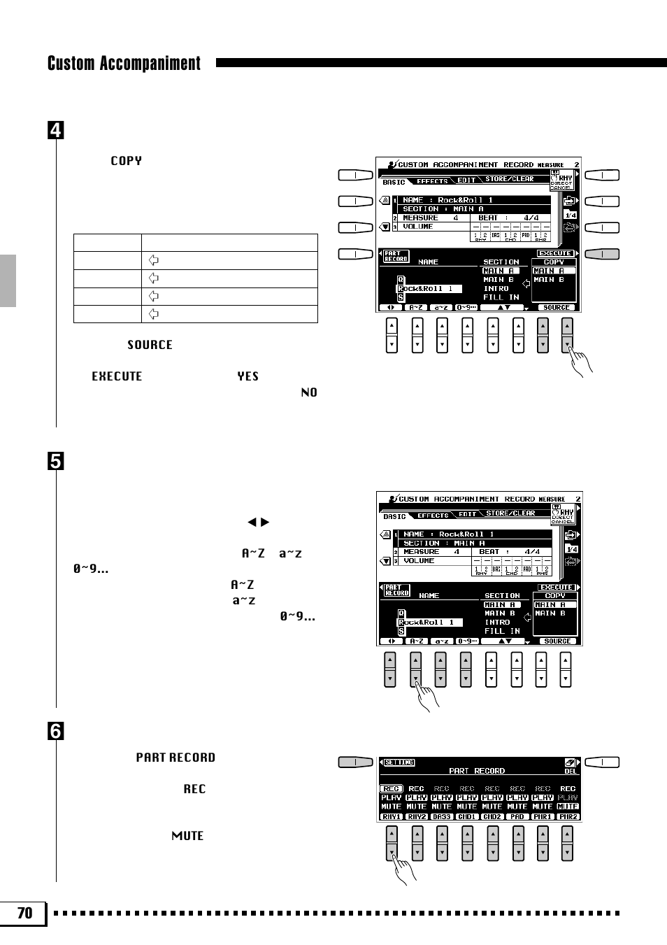 Custom accompaniment v | Yamaha PSR-4000 User Manual | Page 74 / 165