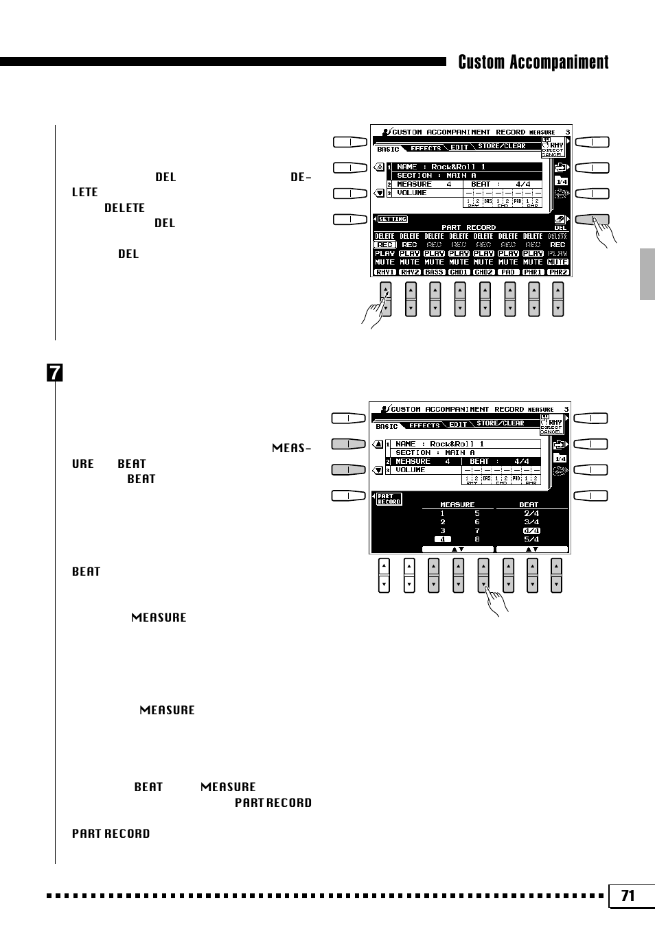 Custom accompaniment | Yamaha PSR-4000 User Manual | Page 75 / 165