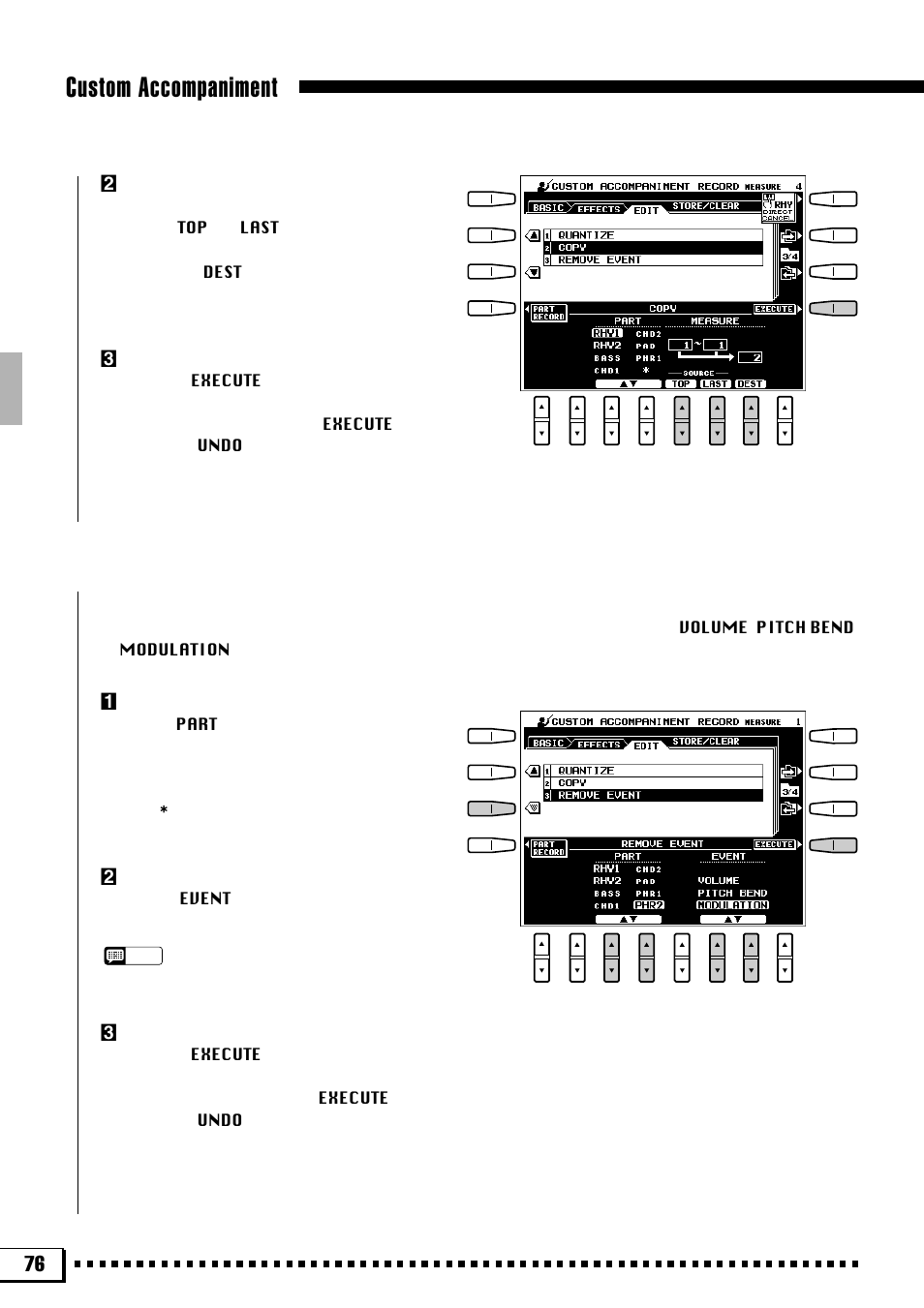 Custom accompaniment | Yamaha PSR-4000 User Manual | Page 80 / 165