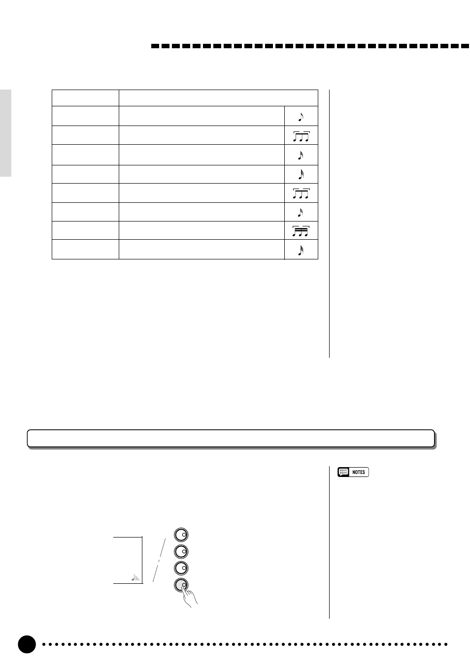 Playing the psr-520 sustain, Exit | Yamaha PSR-520 User Manual | Page 23 / 102