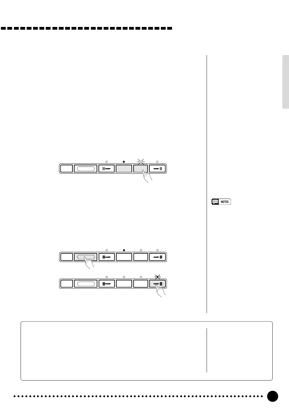 Using auto accompaniment, The stop accompaniment function, Stop the accompaniment | Yamaha PSR-520 User Manual | Page 38 / 102