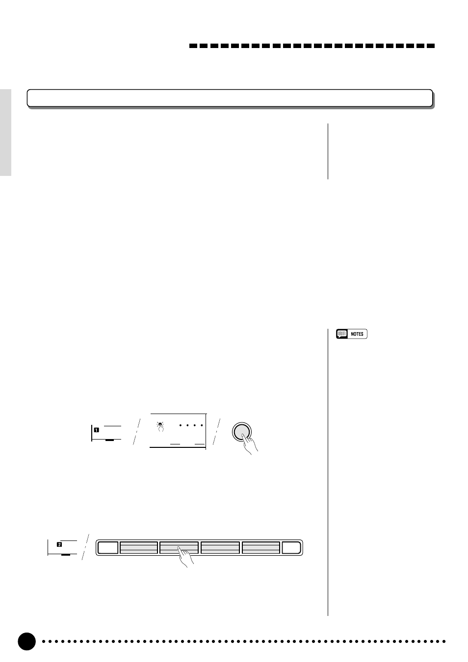 Using auto accompaniment one touch setting, Turn on the one touch setting, Select another type | Yamaha PSR-520 User Manual | Page 43 / 102