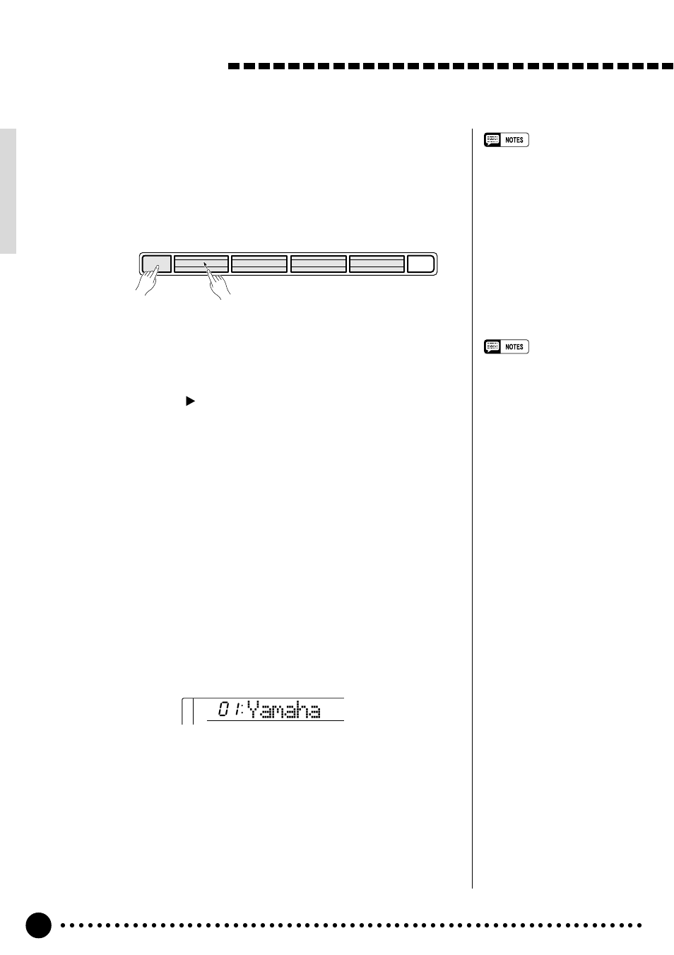 Yamaha, Register the settings | Yamaha PSR-520 User Manual | Page 45 / 102