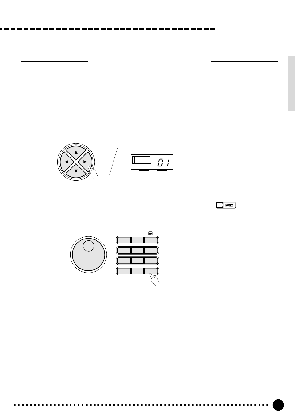 Song recording, Play from a specified measure, Select the measure parameter | Enter the desired measure number, Start playback | Yamaha PSR-520 User Manual | Page 54 / 102