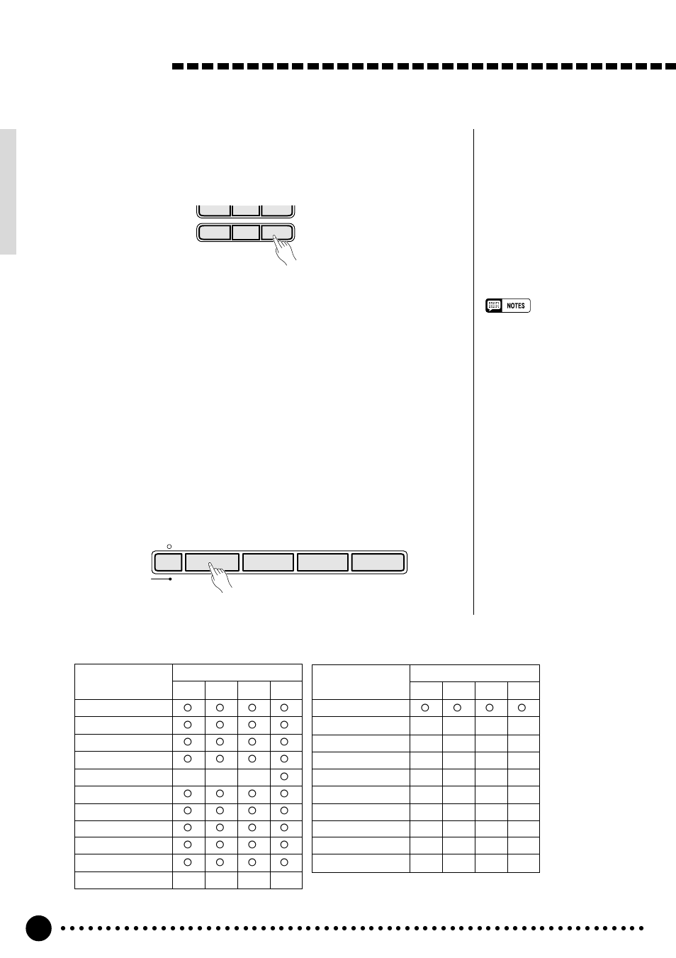 The multi pads, Select a multi pad kit number, Play the multi pad | Yamaha PSR-520 User Manual | Page 57 / 102