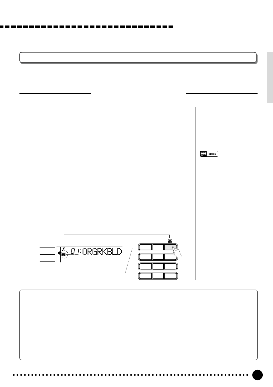 Orgrkbld, Selecting cartridge styles, Select the style function | Select and use a cartridge style | Yamaha PSR-520 User Manual | Page 62 / 102