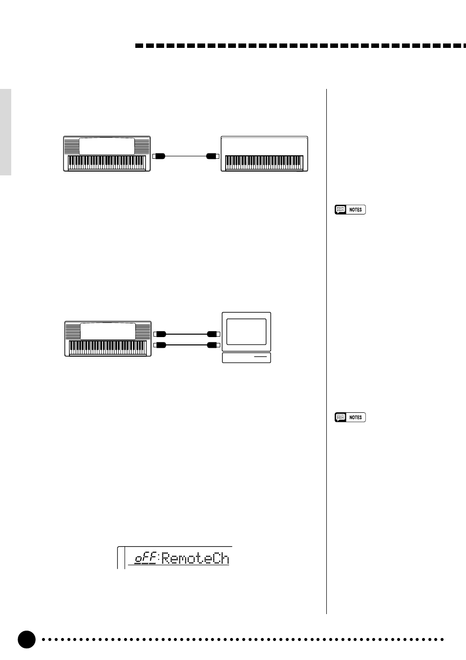 Overall functions, Remotech, Remote channel | Yamaha PSR-520 User Manual | Page 73 / 102