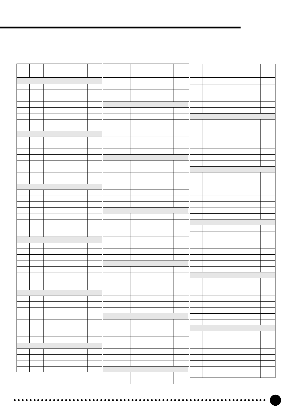 Voice list, Gm voice list | Yamaha PSR-520 User Manual | Page 86 / 102