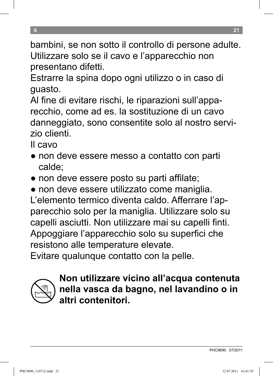 Bosch PHC9690 Lockenformer ProSalon G-curler User Manual | Page 25 / 120