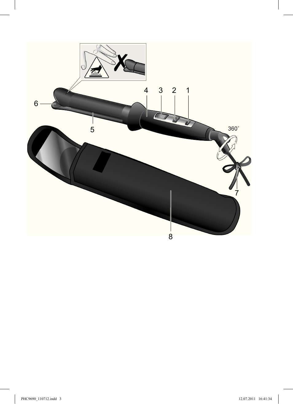 Bosch PHC9690 Lockenformer ProSalon G-curler User Manual | Page 3 / 120