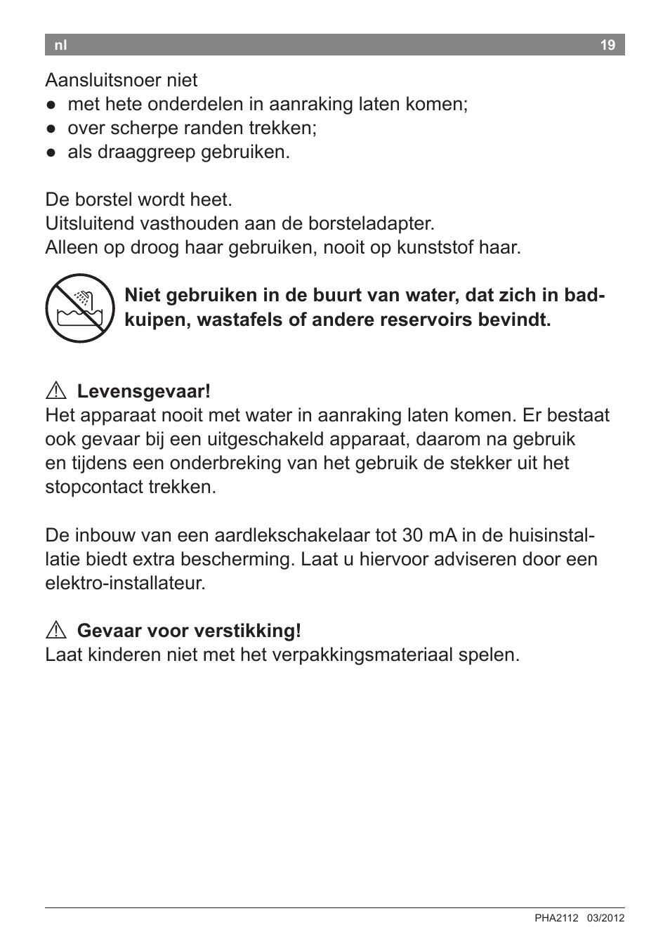 Bosch PHA2112 Warmluftstylingbürste PureStyle User Manual | Page 21 / 84