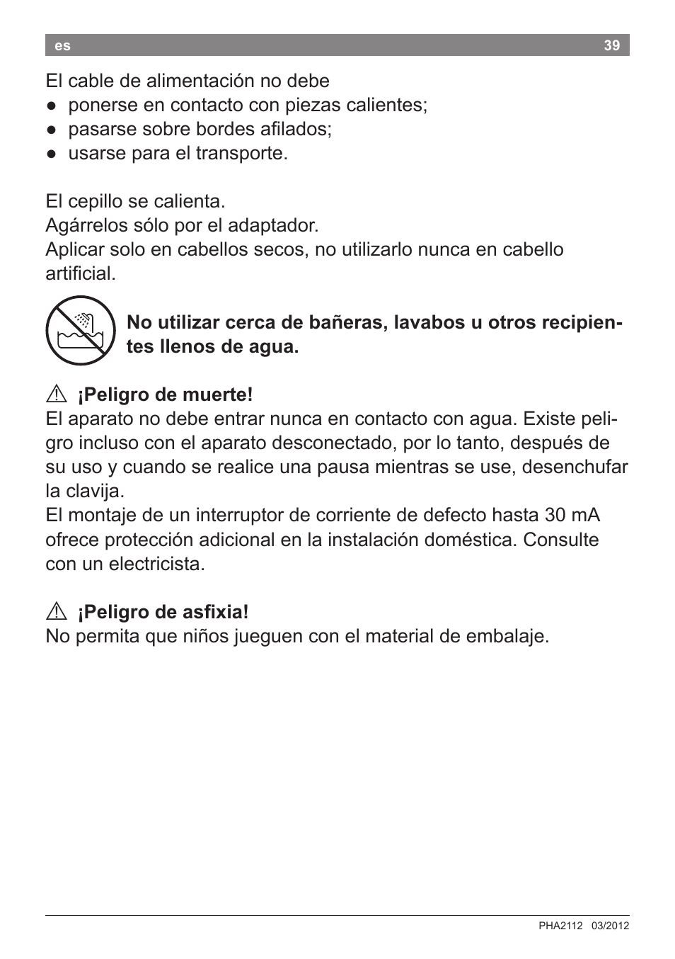 Bosch PHA2112 Warmluftstylingbürste PureStyle User Manual | Page 41 / 84