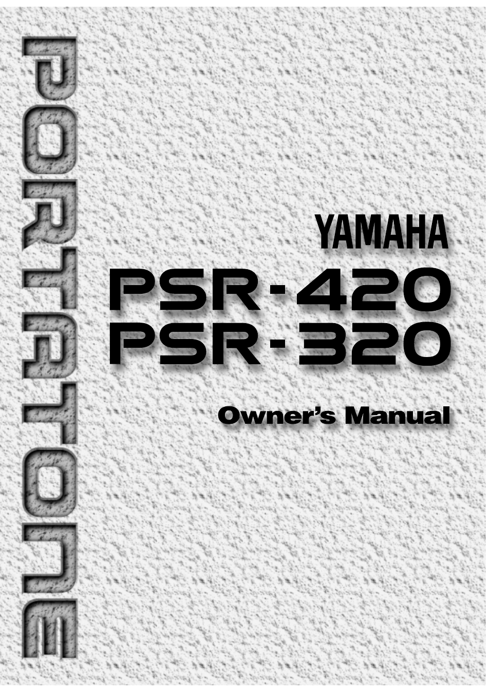 Yamaha PSR-320 User Manual | 73 pages