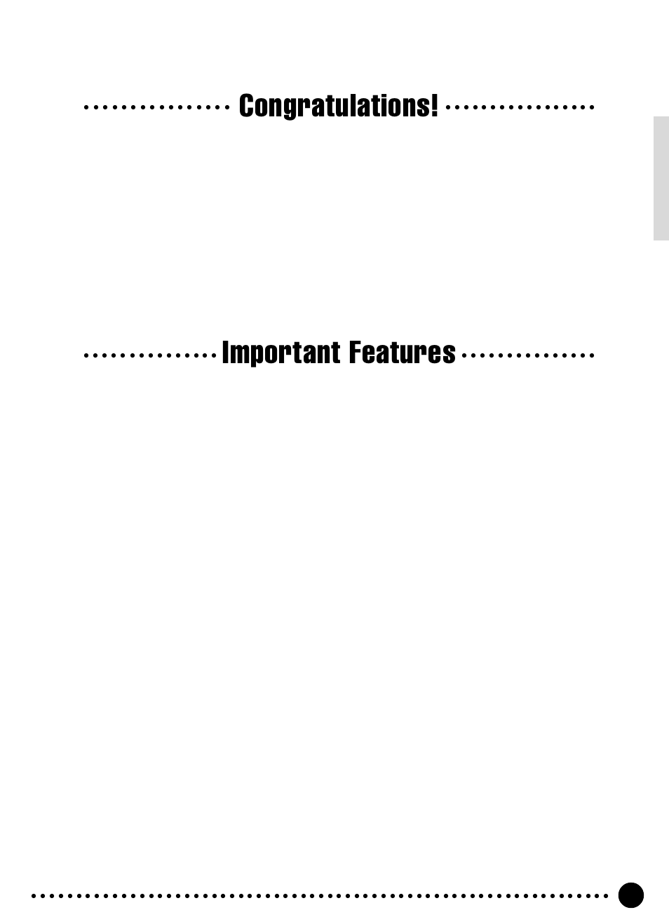 Important features | Yamaha PSR-320 User Manual | Page 2 / 73