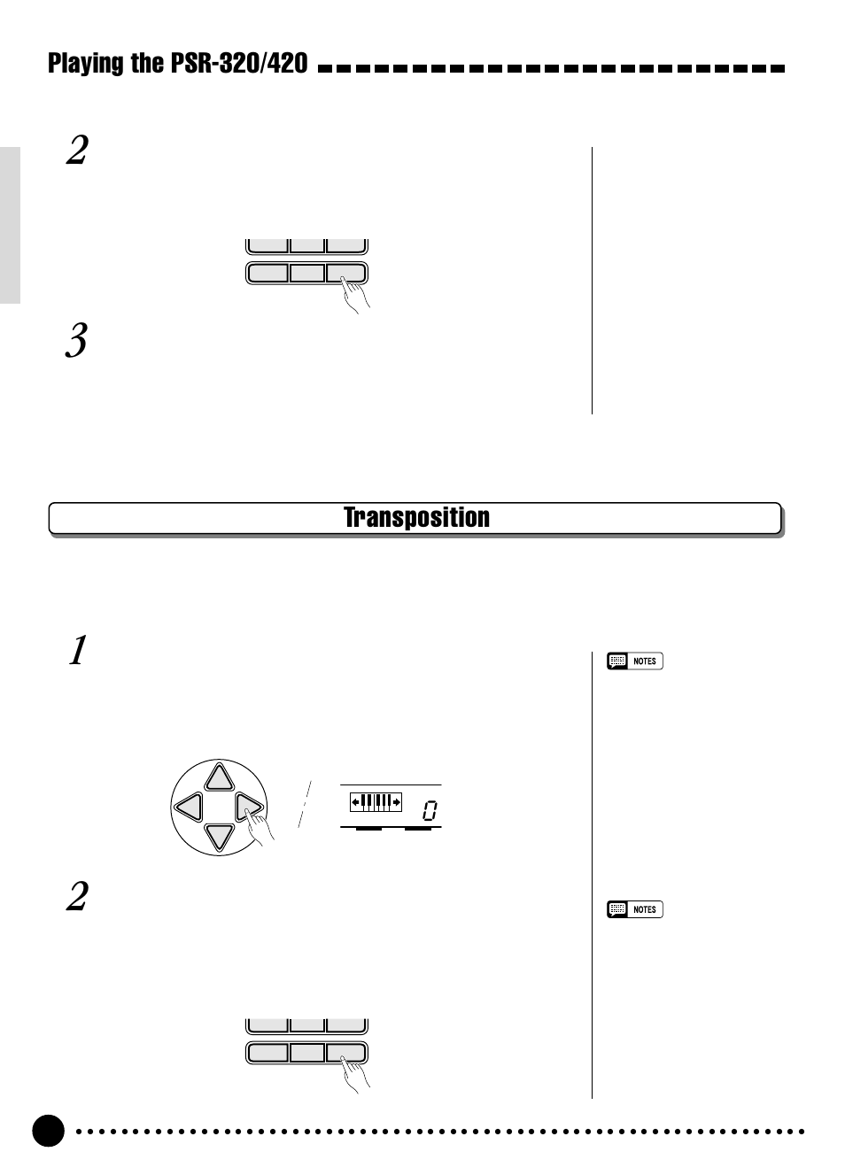 Transposition | Yamaha PSR-320 User Manual | Page 21 / 73