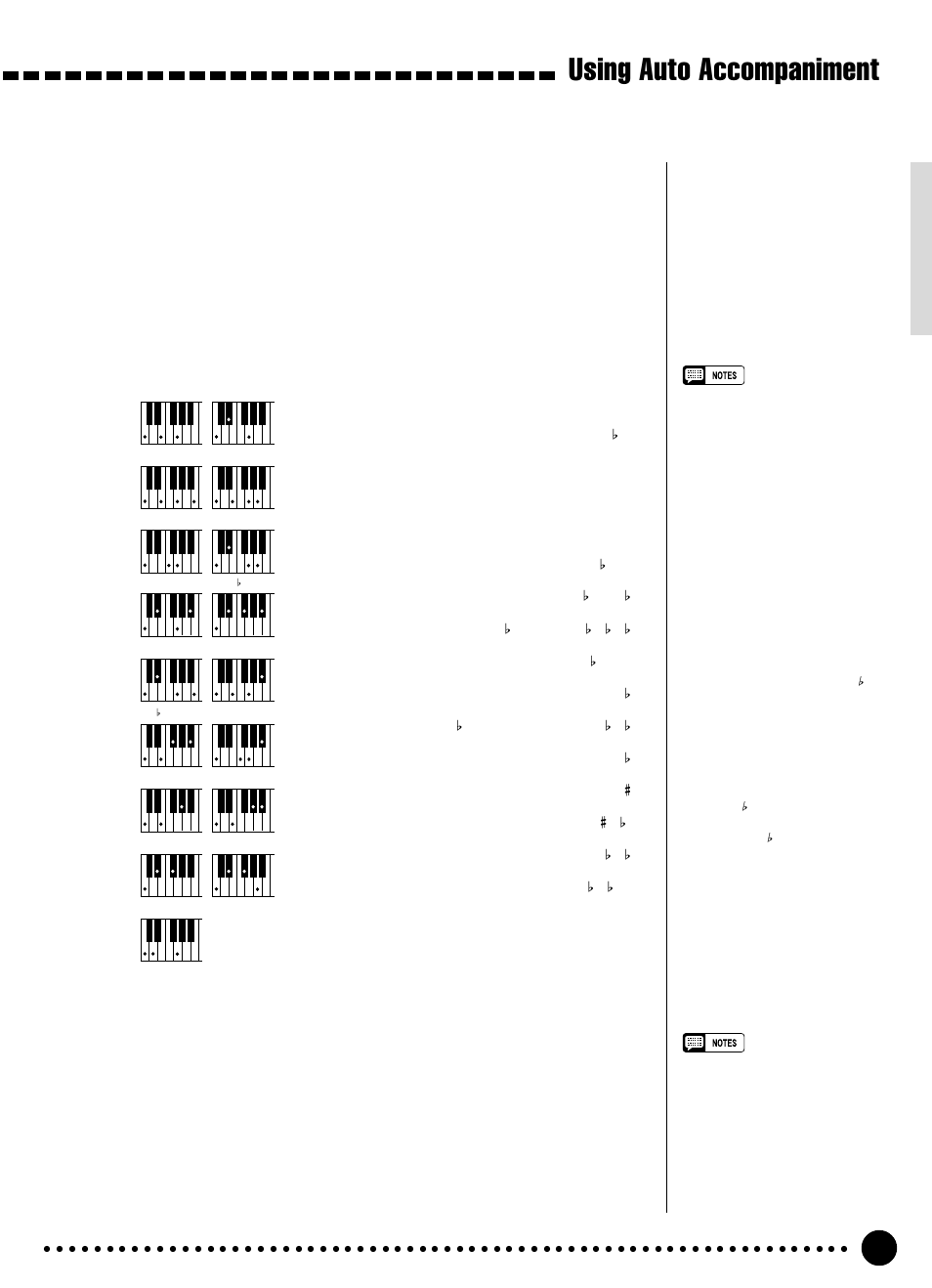 Using auto accompaniment | Yamaha PSR-320 User Manual | Page 24 / 73