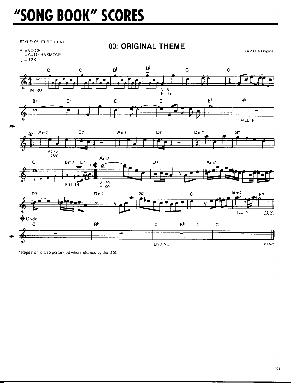 Song book