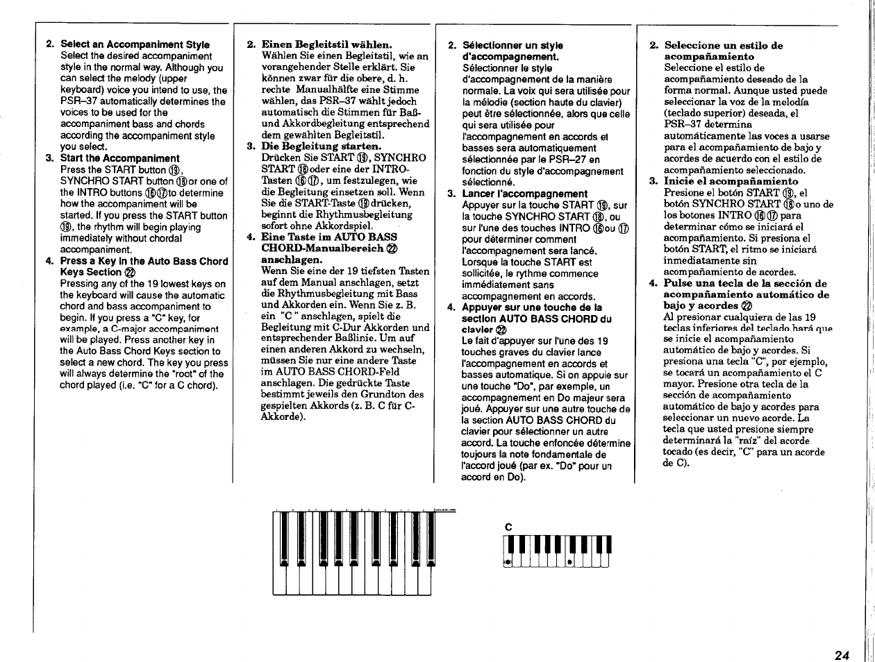 Yamaha PSR-37 User Manual | Page 25 / 30