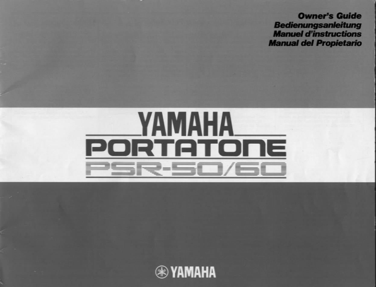 Yamaha PSR-50 User Manual | 32 pages