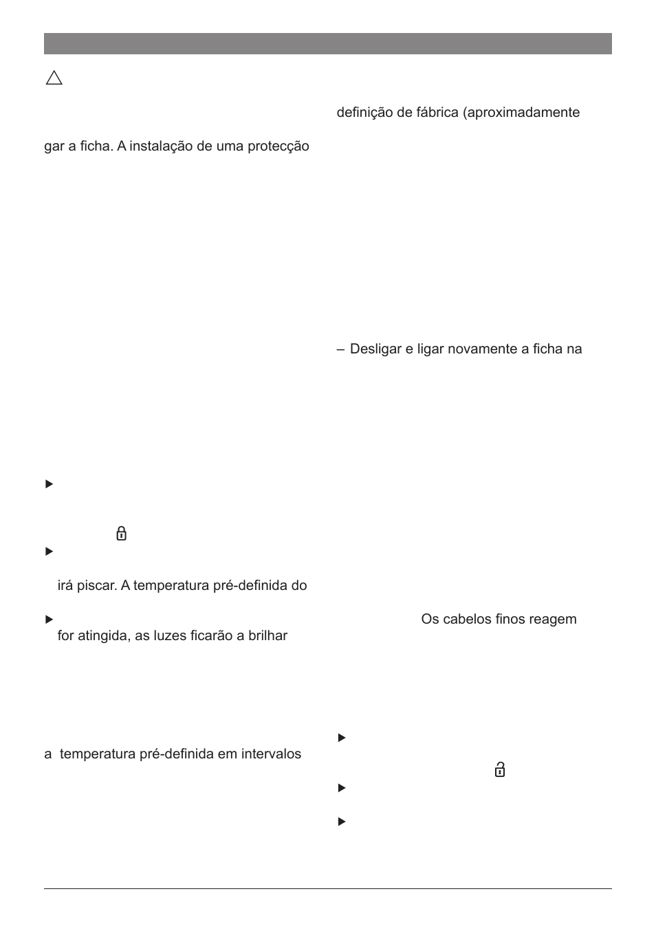 Desligar automático, Utilização, Elementos e botões de operação | Funcionamento, Ajustar a temperatura | Bosch PHS2560 Haarglätter ProSalon Home User Manual | Page 28 / 51