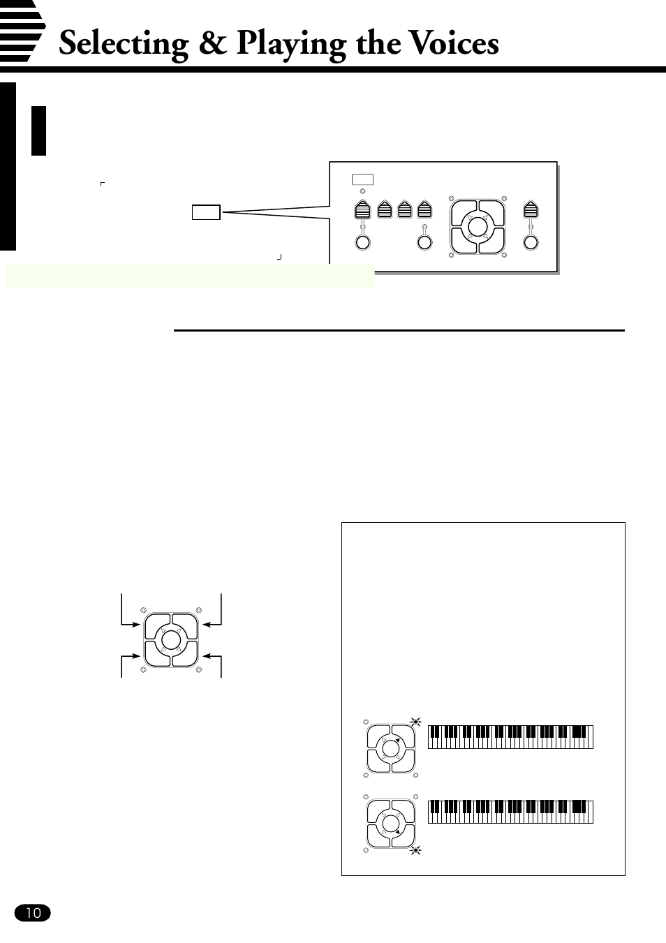 Selecting & playing the voices, The illustrations here are not available, Orchestration | Yamaha PSR-410 User Manual | Page 12 / 61