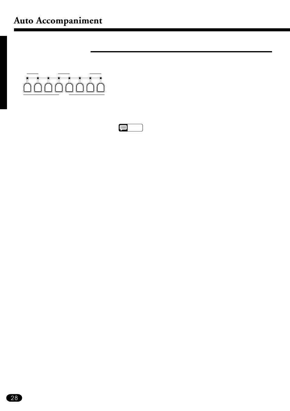 Auto accompaniment, The track buttons | Yamaha PSR-410 User Manual | Page 30 / 61