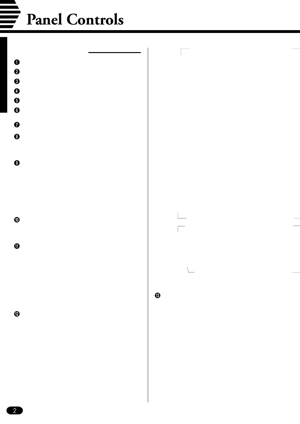 Panel controls, Top panel controls | Yamaha PSR-410 User Manual | Page 4 / 61