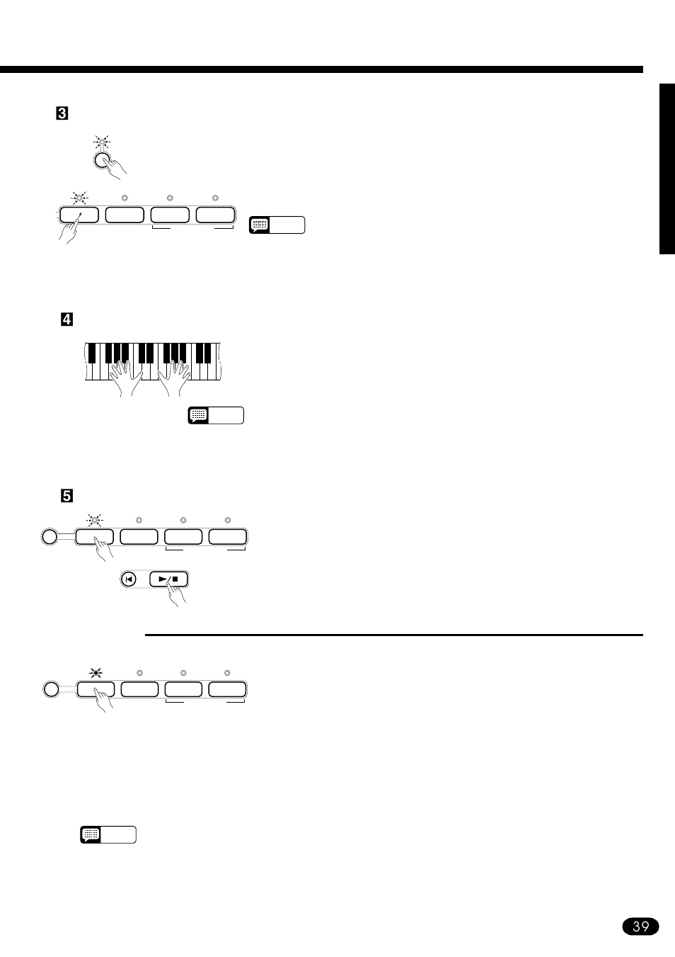 Playback, Engage the multi pad record ready mode | Yamaha PSR-410 User Manual | Page 41 / 61