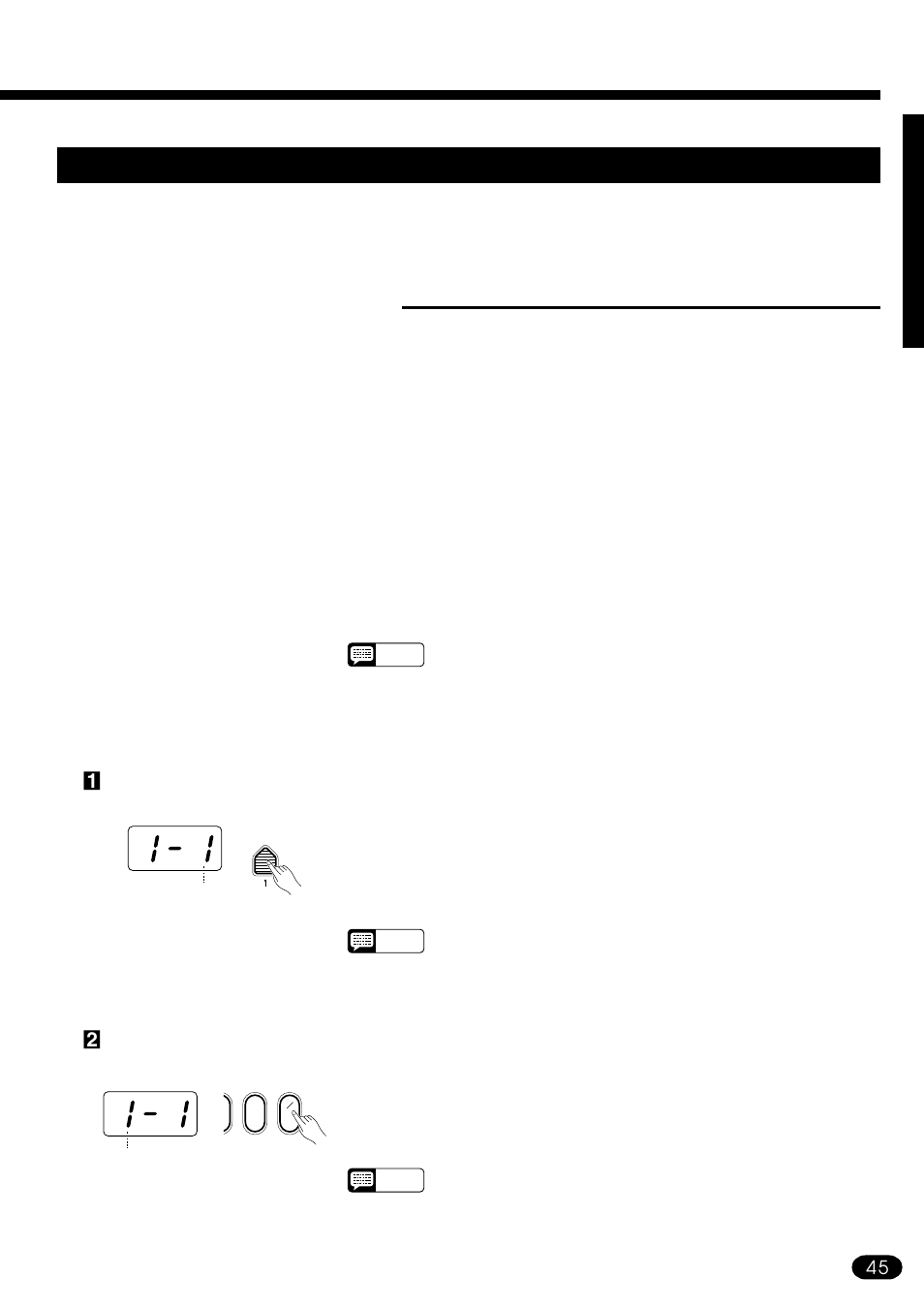 Midi reception modes, Channel reception modes | Yamaha PSR-410 User Manual | Page 47 / 61