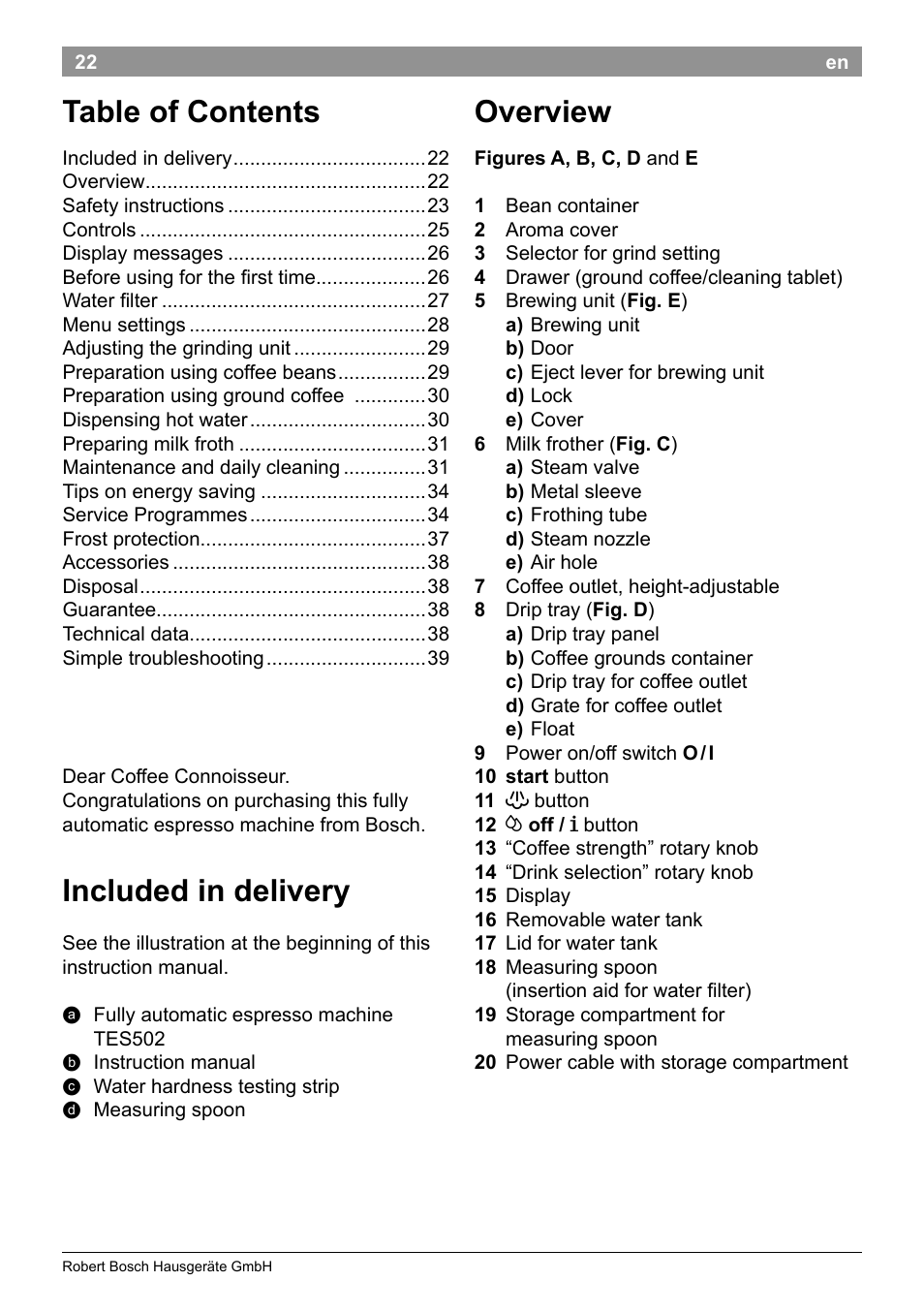 Bosch TES50251DE VeroCafe Kaffeevollautomat silber User Manual | Page 26 / 90