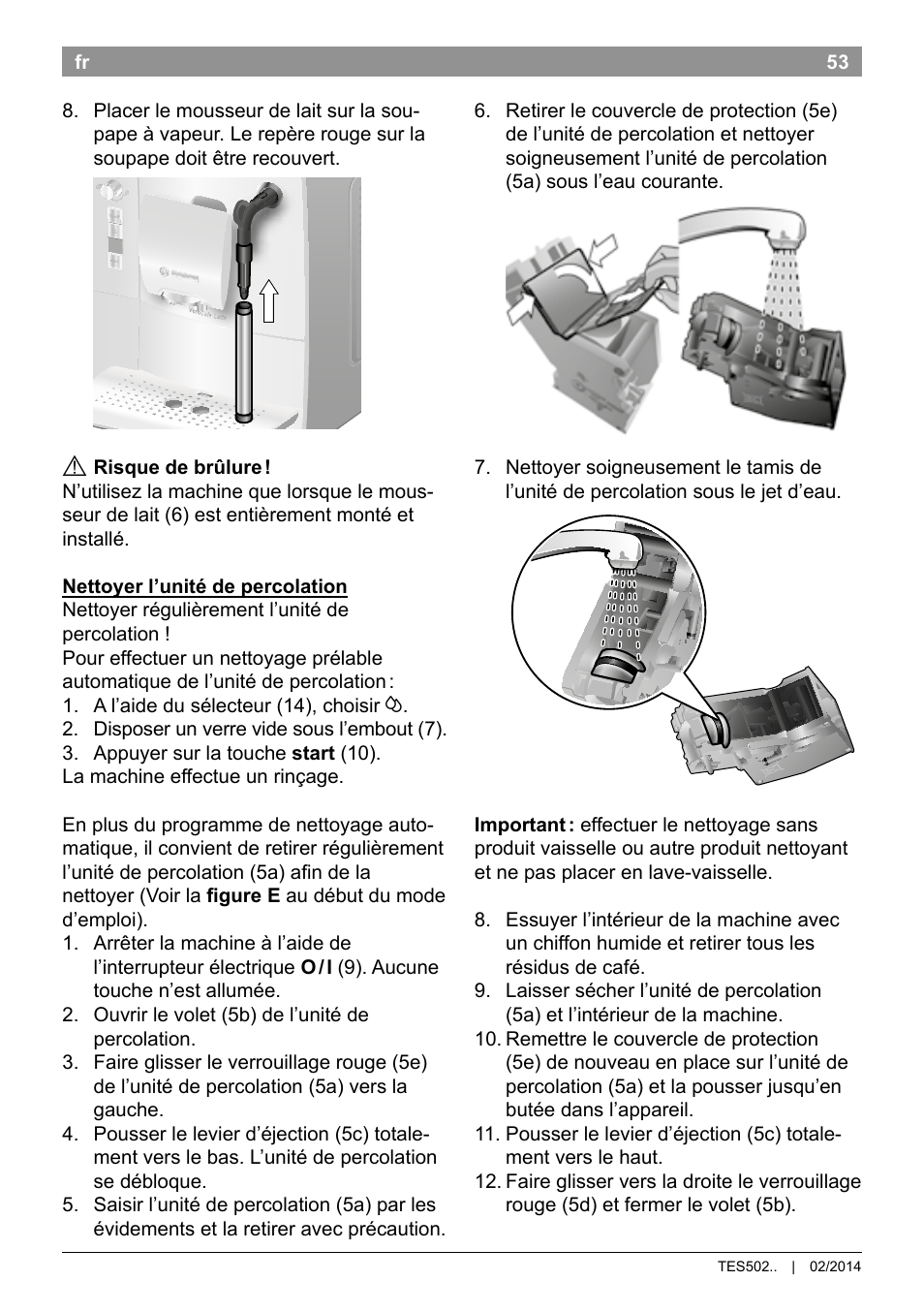 Bosch TES50251DE VeroCafe Kaffeevollautomat silber User Manual | Page 57 / 90