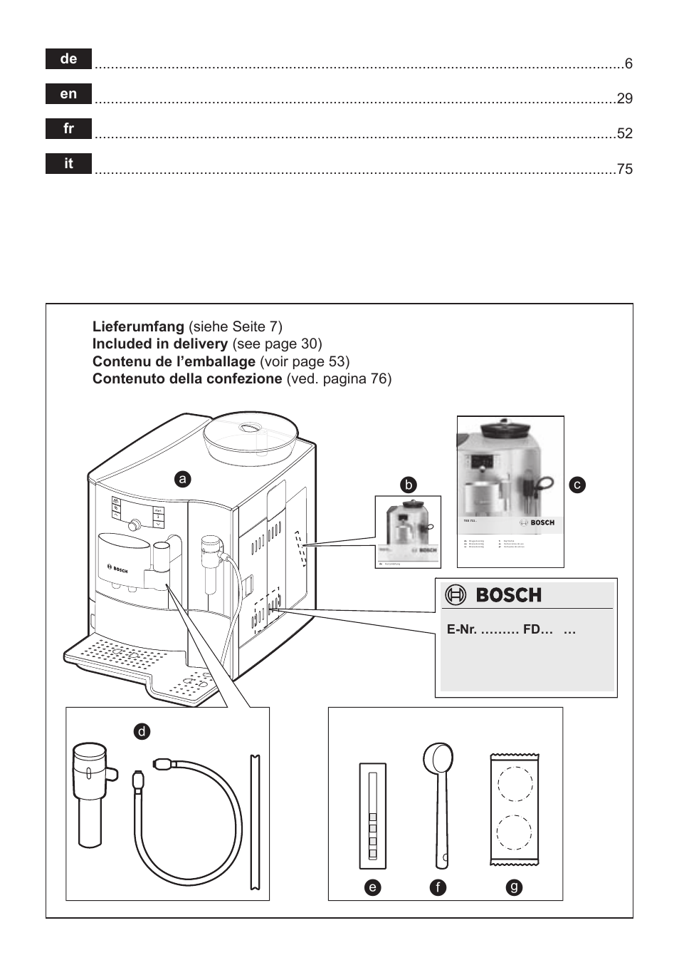 Bosch TES71151DE VeroBar AromaPro 100 Espresso-Kaffeevollautomat silber User Manual | Page 2 / 104