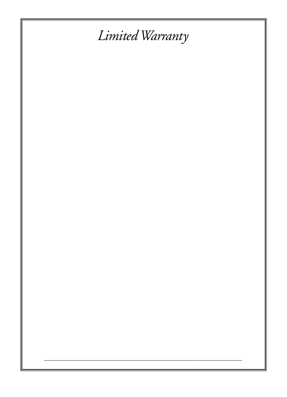 Limited warranty, Keep this document for your records. do not mail | Yamaha PSR-540 User Manual | Page 157 / 160