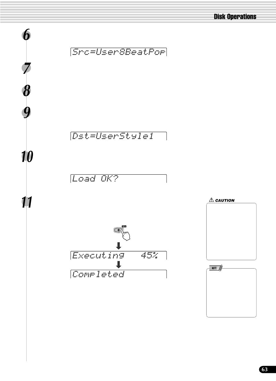 Yamaha PSR-540 User Manual | Page 63 / 160