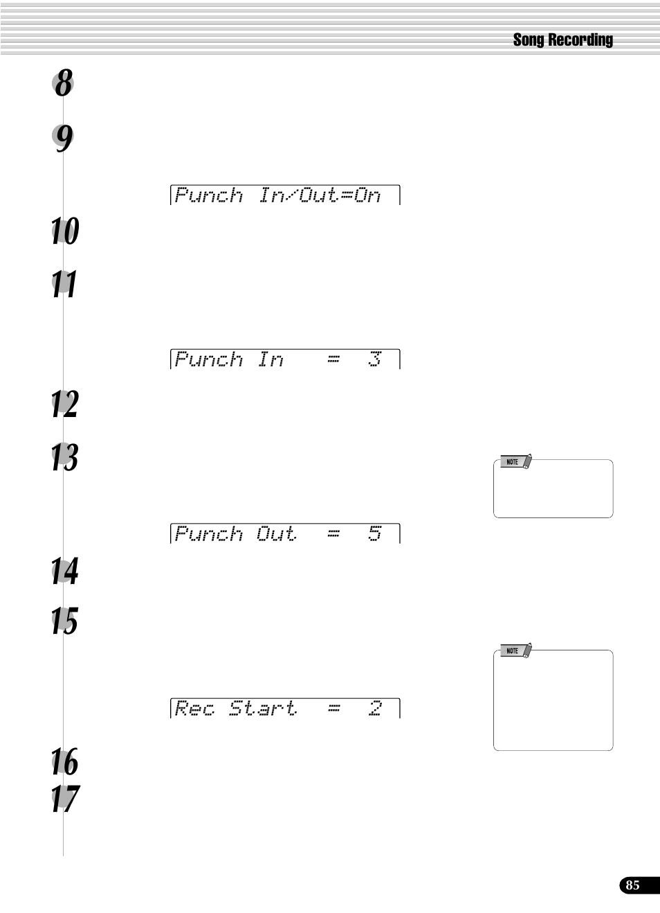 Yamaha PSR-540 User Manual | Page 85 / 160