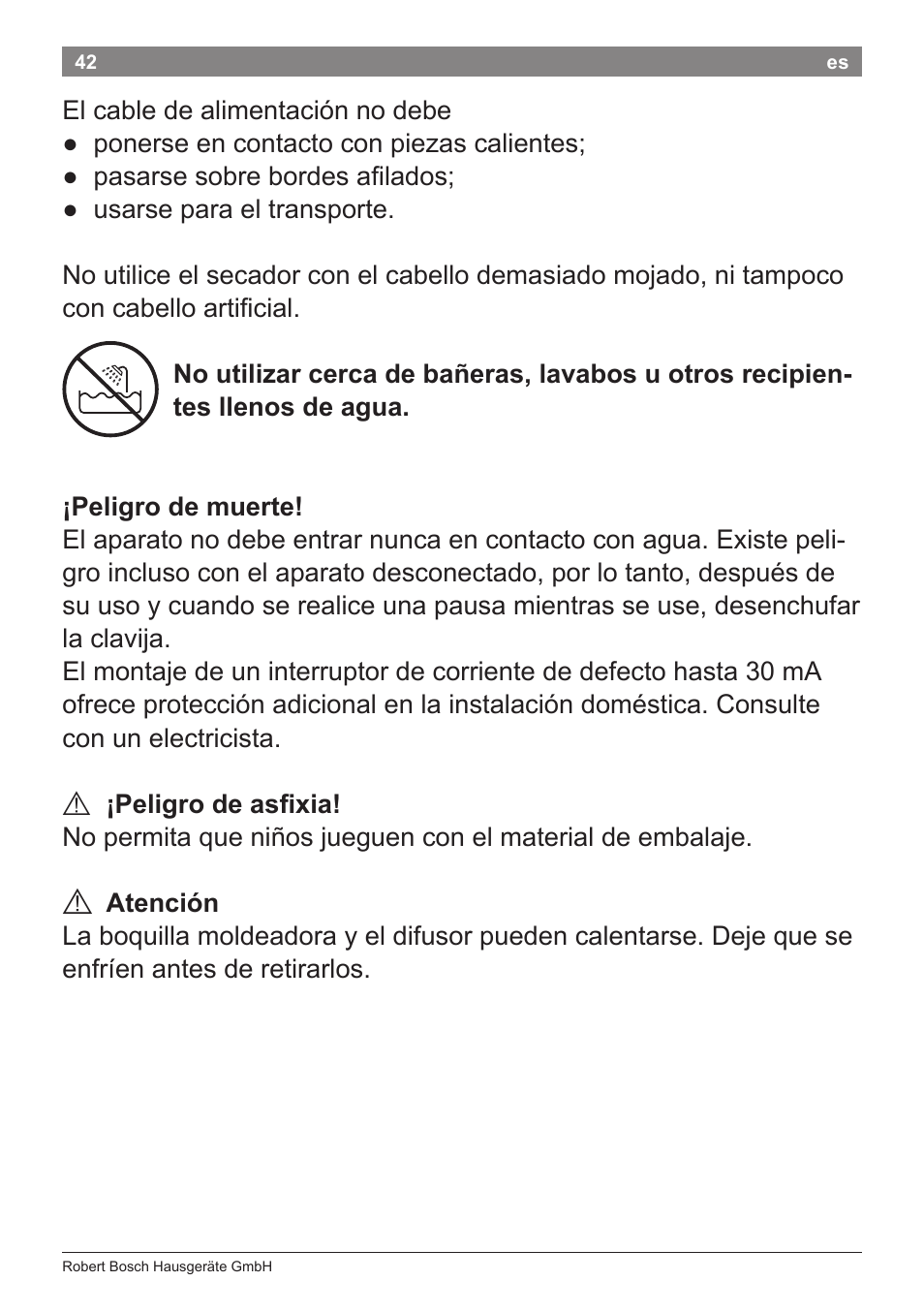 Bosch PHD5962 Haartrockner PureStyle User Manual | Page 44 / 93