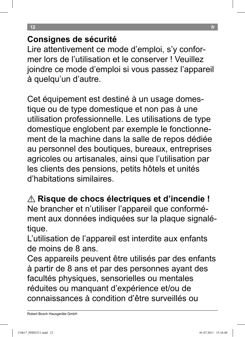 Bosch PHD2511 Haartrockner StarShine DryStyle User Manual | Page 14 / 100