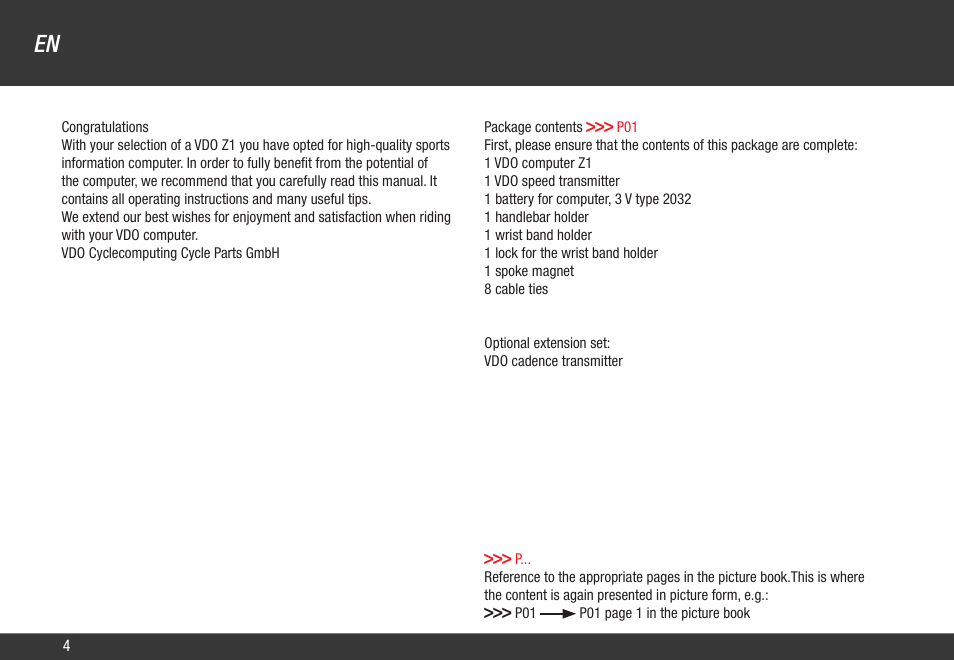 VDO Z1 User Manual | Page 13 / 51