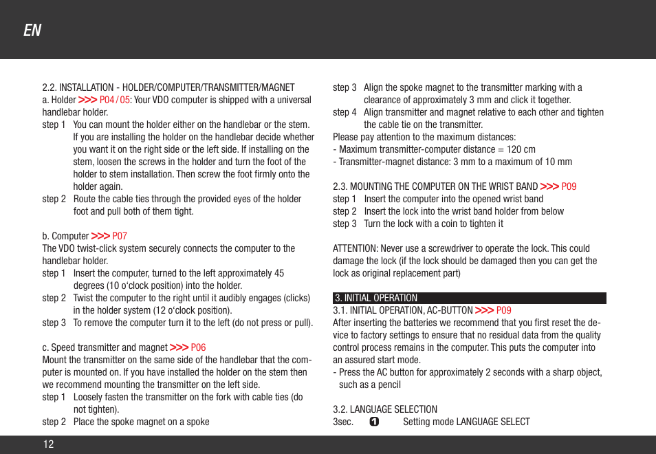 VDO Z1 User Manual | Page 21 / 51