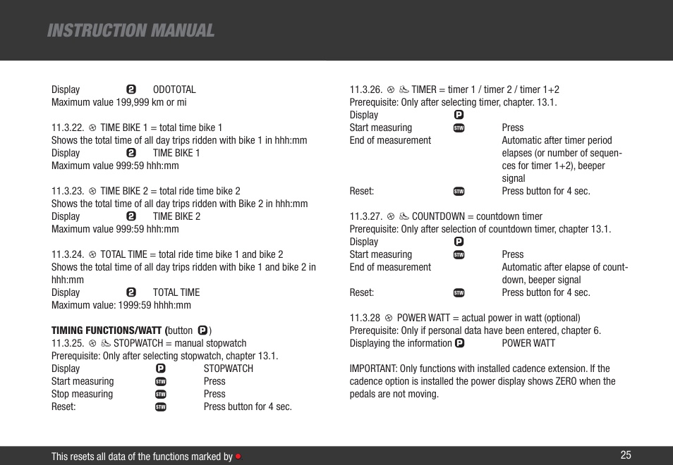 Instruction manual | VDO Z1 User Manual | Page 34 / 51